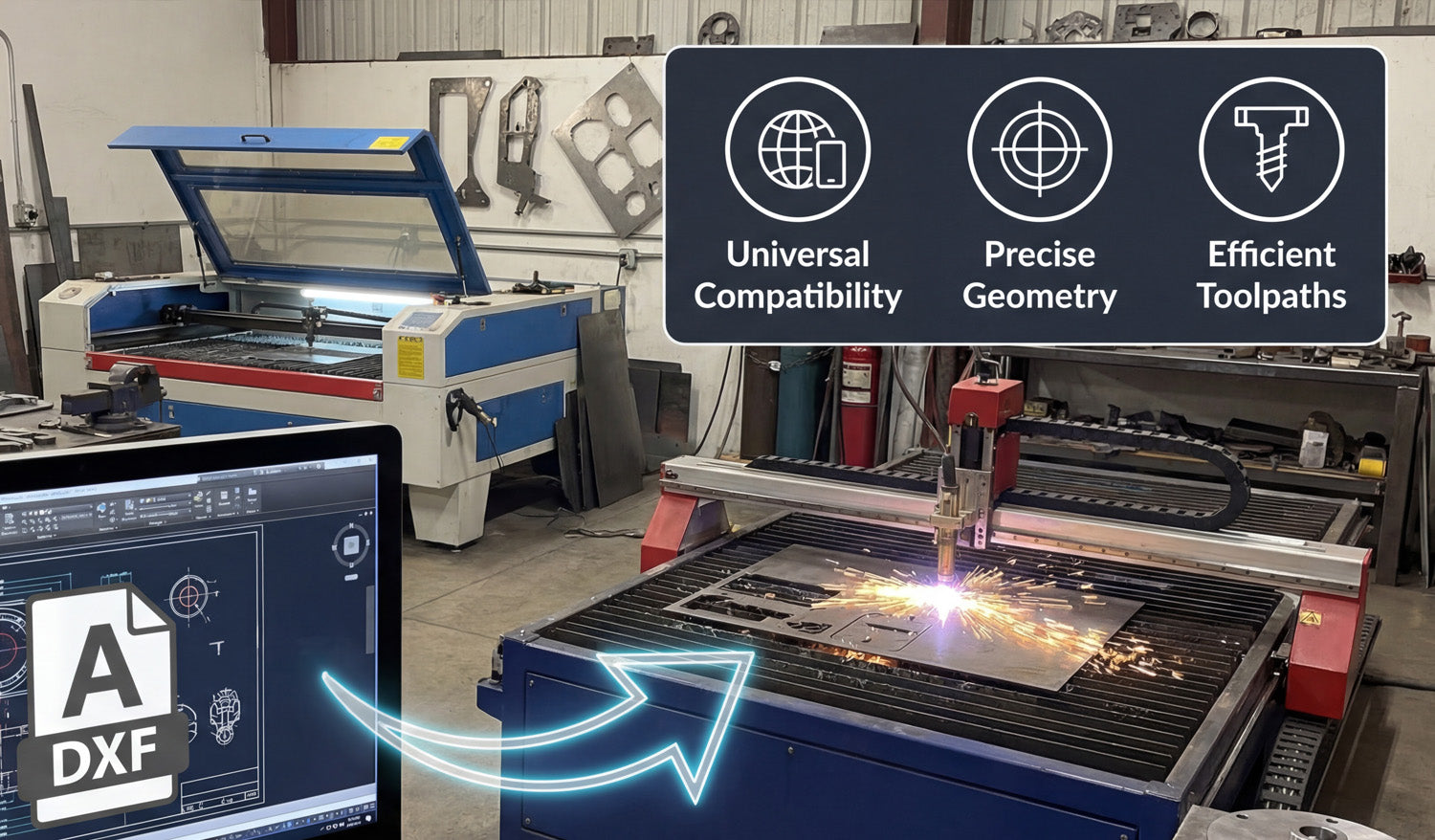 Exploring the Benefits of Using DXF Files for Laser and Plasma Cutting