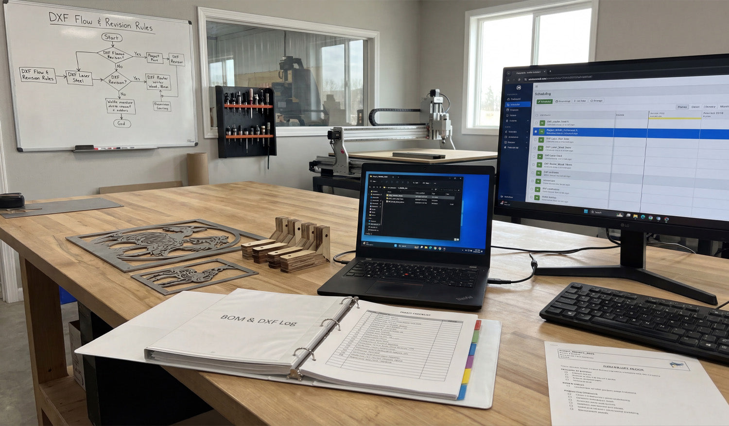 How to Manage Multiple DXF Files for Large-Scale CNC Projects