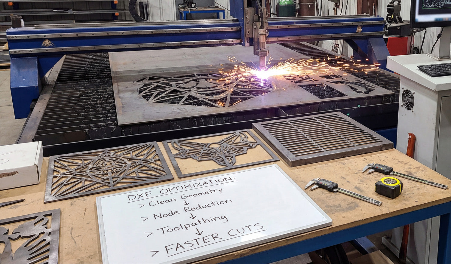Optimizing DXF Files for Faster CNC Cutting: Tips for Pros