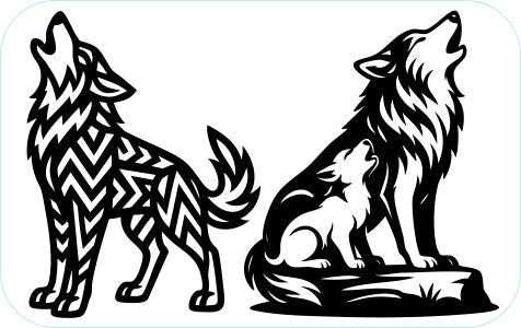 Tribal Wolf Full Body