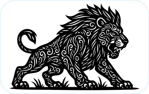 Zentangle Lion Full Body
