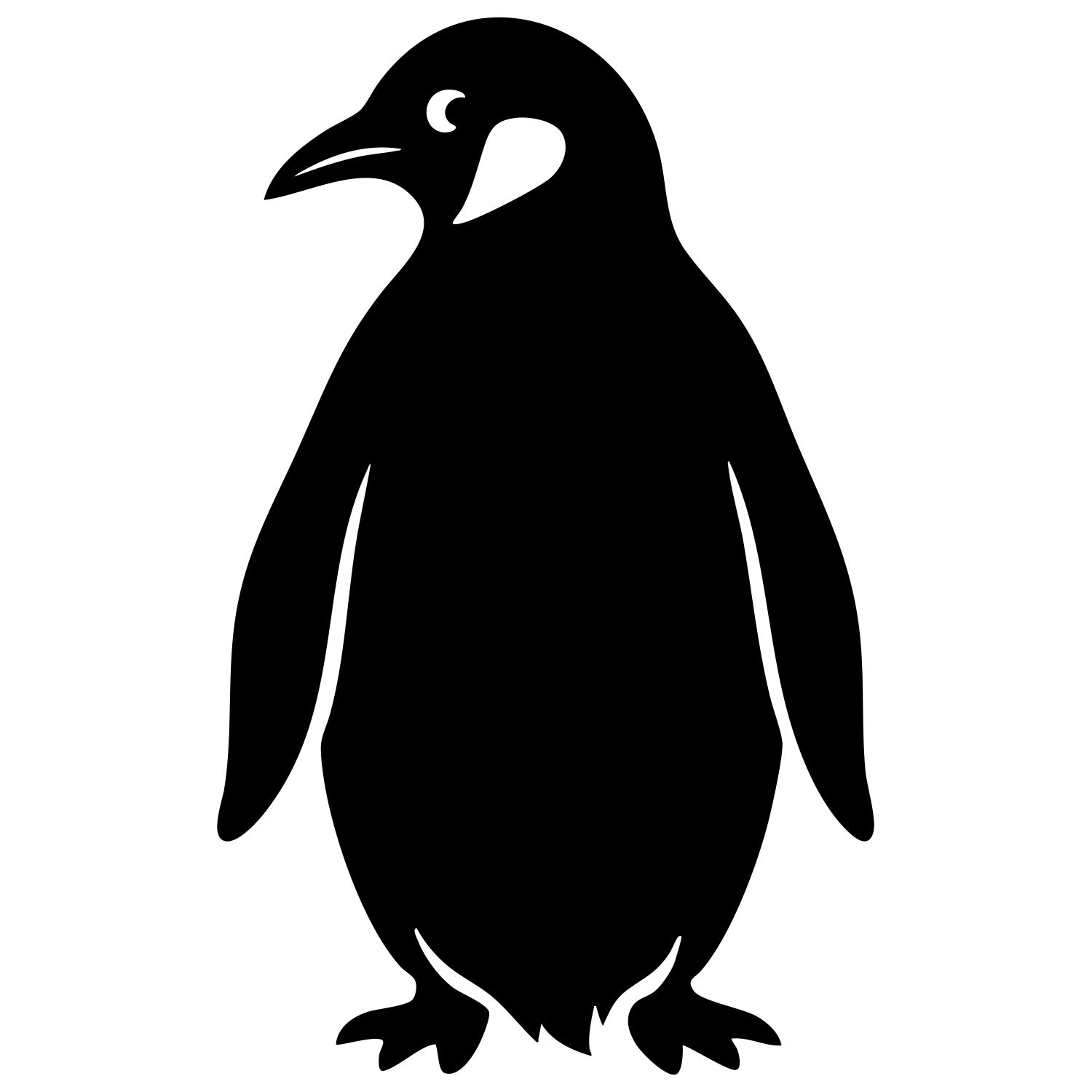 Adelie Penguin DXF File – CNC Cutting Design | ABPENGUIN125