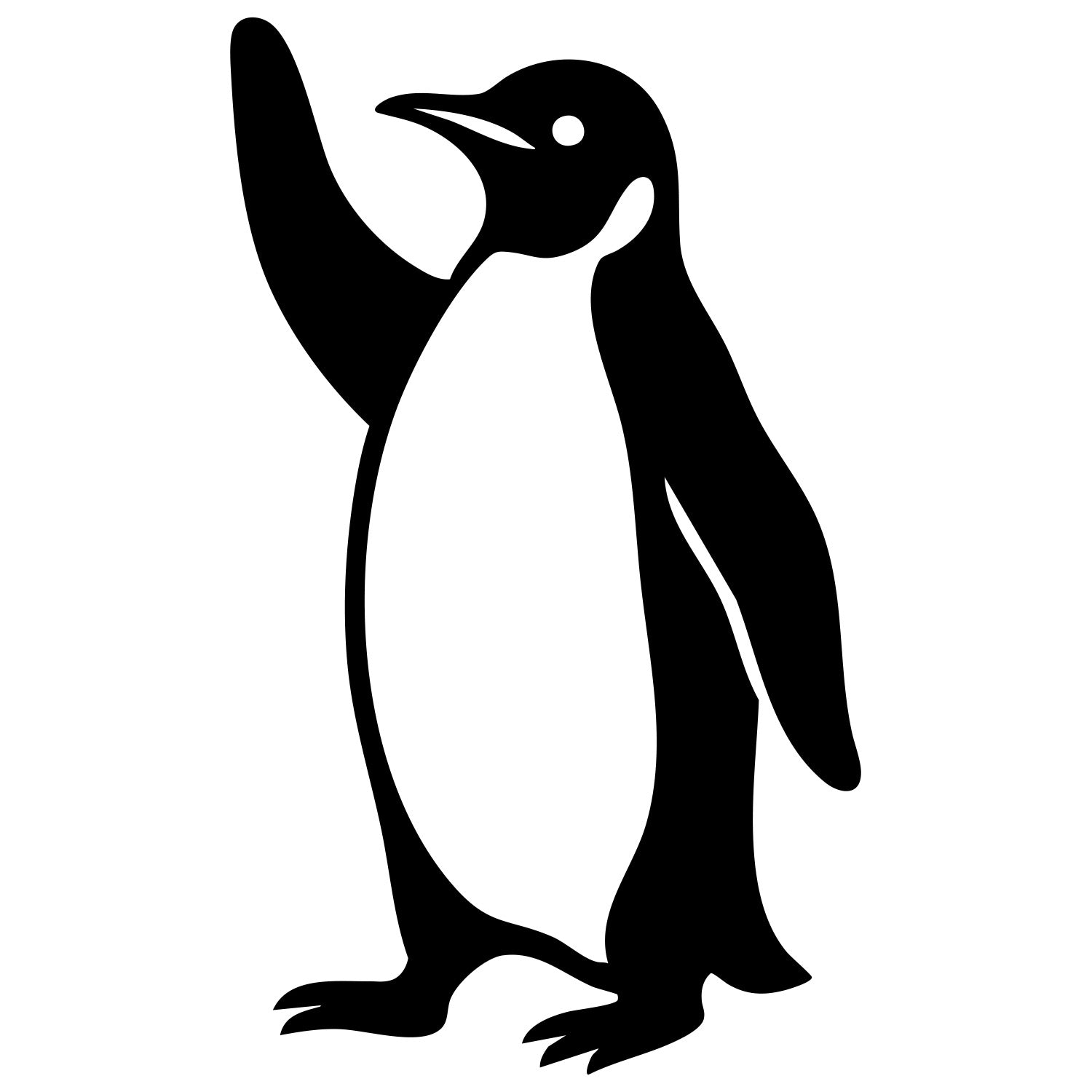 Adelie Penguin DXF File – CNC Cutting Design | ABPENGUIN131