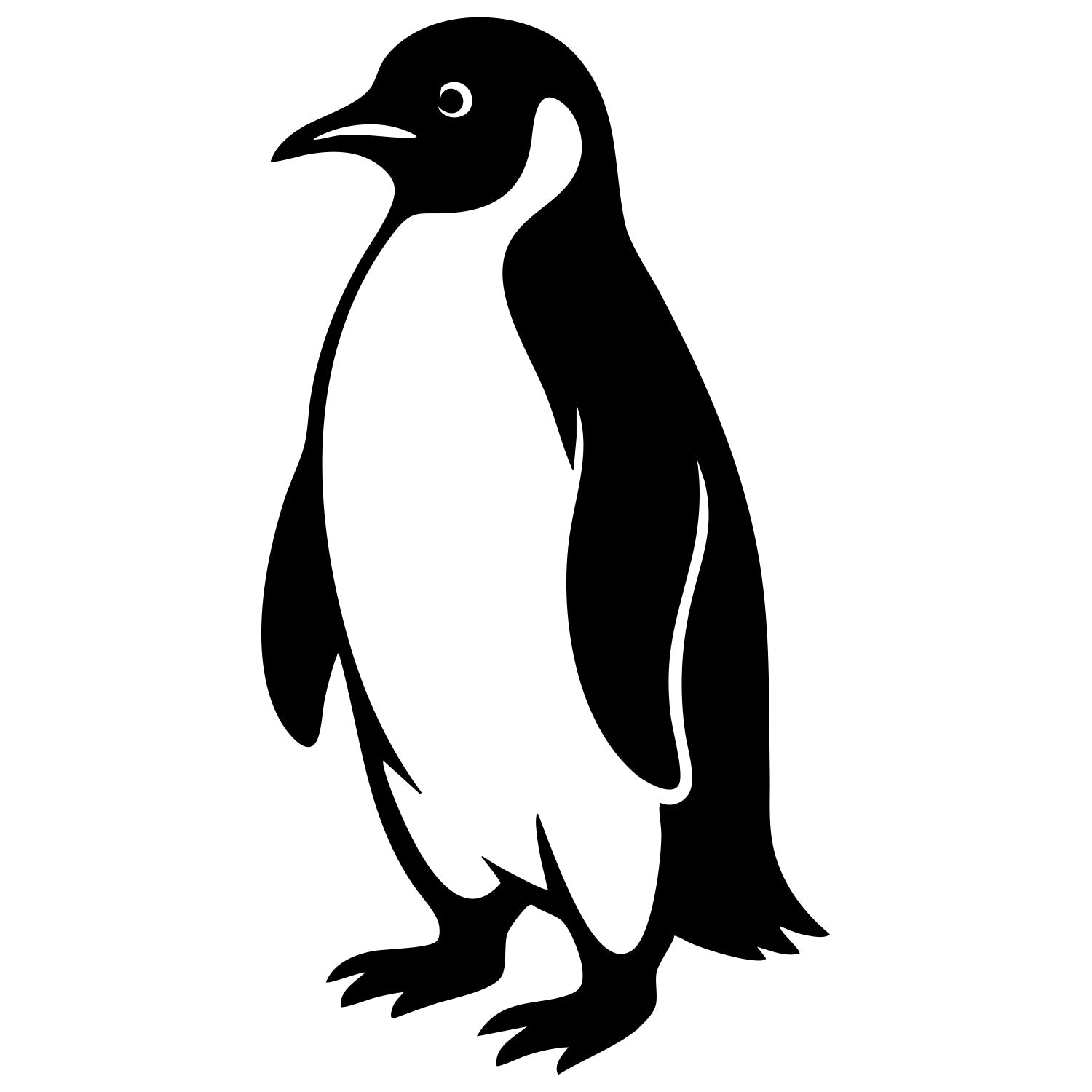 Adelie Penguin DXF File – CNC Cutting Design | ABPENGUIN135
