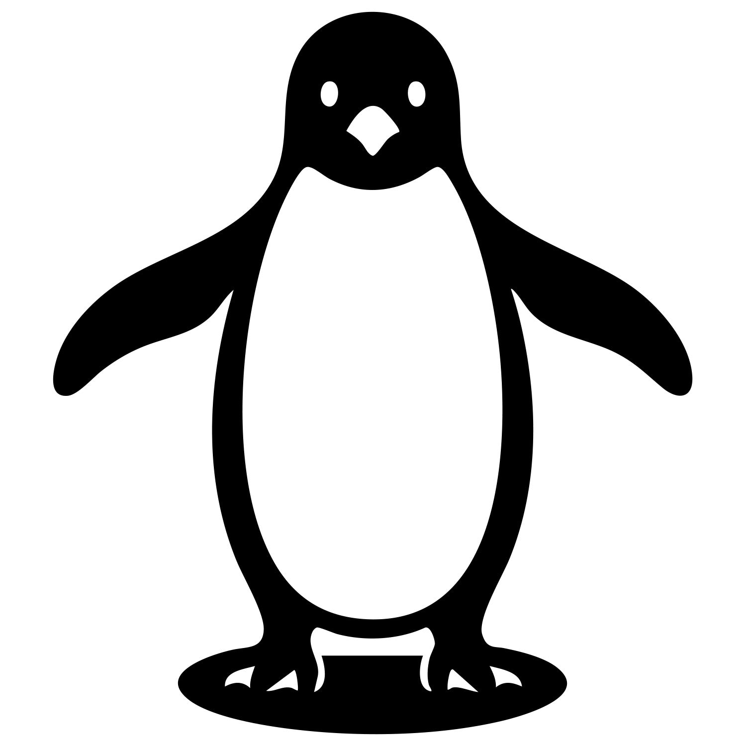 Adelie Penguin DXF File – CNC Cutting Design | ABPENGUIN23