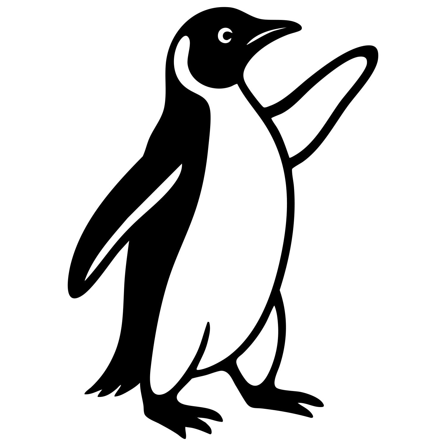 Adelie Penguin DXF File – CNC Cutting Design | ABPENGUIN44
