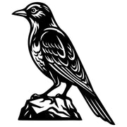 American Crow DXF File – CNC Cutting Design | ABCROW1