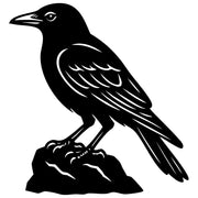 American Crow DXF File – CNC Cutting Design | ABCROW136