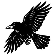 American Crow DXF File – CNC Cutting Design | ABCROW151