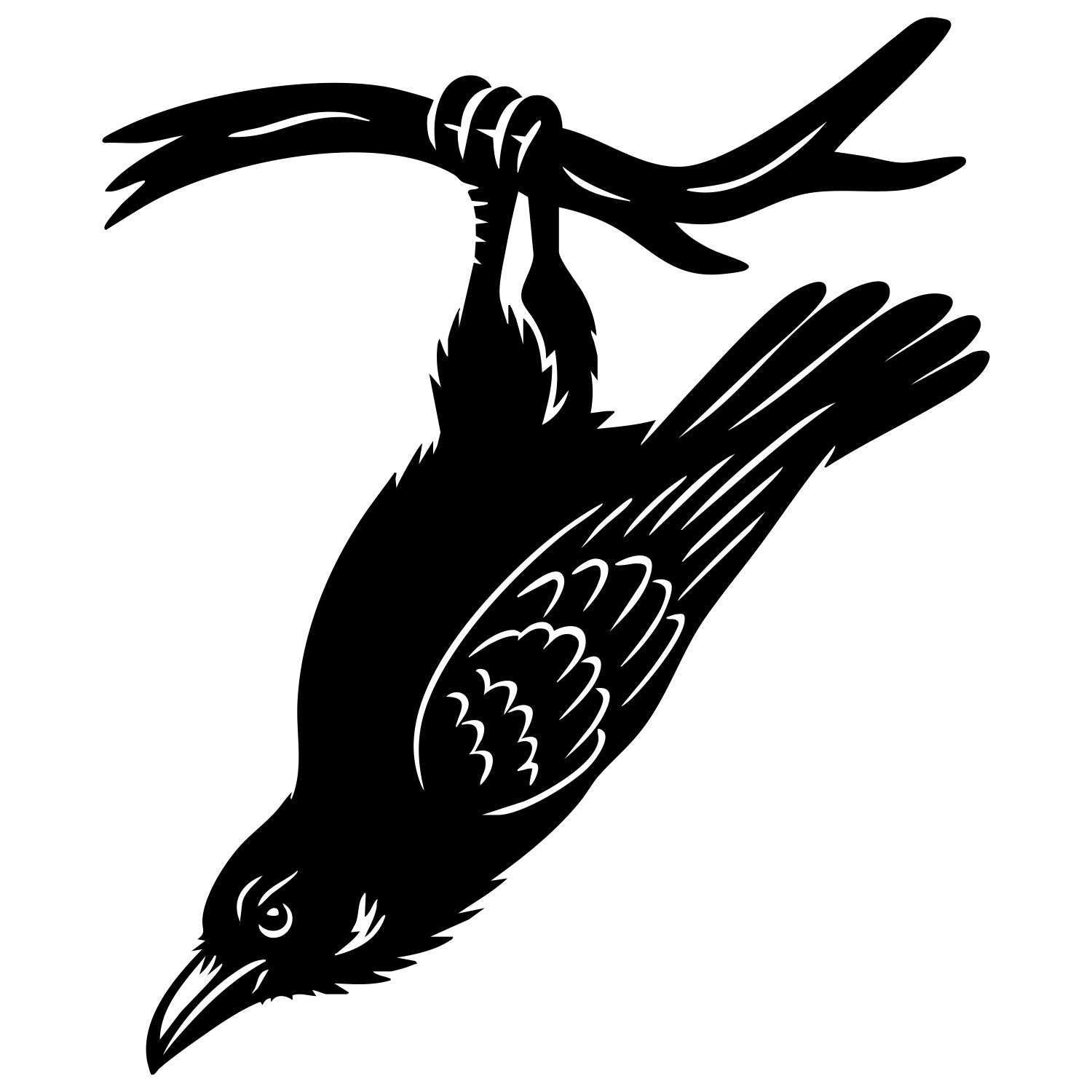 American Crow DXF File – CNC Cutting Design | ABCROW153