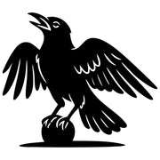 American Crow DXF File – CNC Cutting Design | ABCROW158