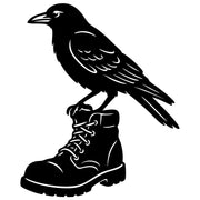 American Crow DXF File – CNC Cutting Design | ABCROW173