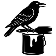 American Crow DXF File – CNC Cutting Design | ABCROW193