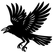 American Crow DXF File – CNC Cutting Design | ABCROW198