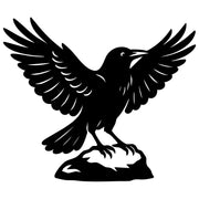 American Crow DXF File – CNC Cutting Design | ABCROW20