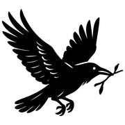 American Crow DXF File – CNC Cutting Design | ABCROW30