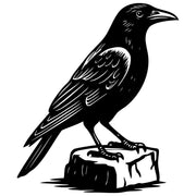 American Crow DXF File – CNC Cutting Design | ABCROW9