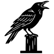 American Crow DXF File – CNC Cutting Design | ABCROW201