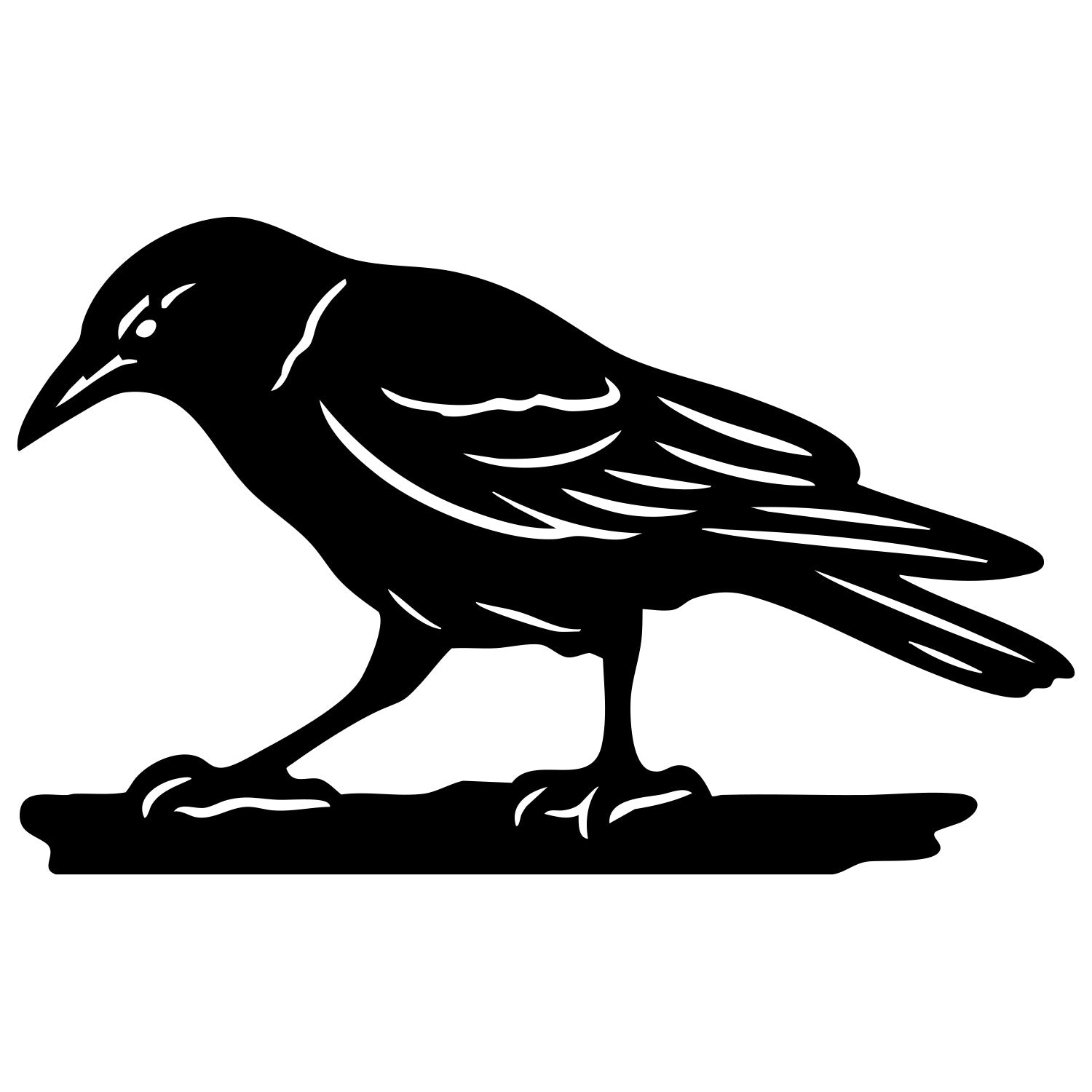 American Crow DXF File – CNC Cutting Design | ABCROW202