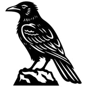 American Crow DXF File – CNC Cutting Design | ABCROW206