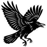 American Crow DXF File – CNC Cutting Design | ABCROW207