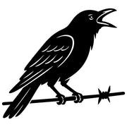 American Crow DXF File – CNC Cutting Design | ABCROW211