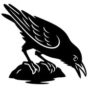 American Crow DXF File – CNC Cutting Design | ABCROW212