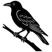 American Crow DXF File – CNC Cutting Design | ABCROW228