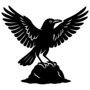 American Crow DXF File – CNC Cutting Design | ABCROW235