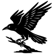 American Crow DXF File – CNC Cutting Design | ABCROW236