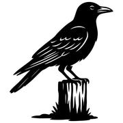 American Crow DXF File – CNC Cutting Design | ABCROW238