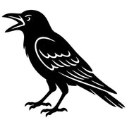 American Crow DXF File – CNC Cutting Design | ABCROW253