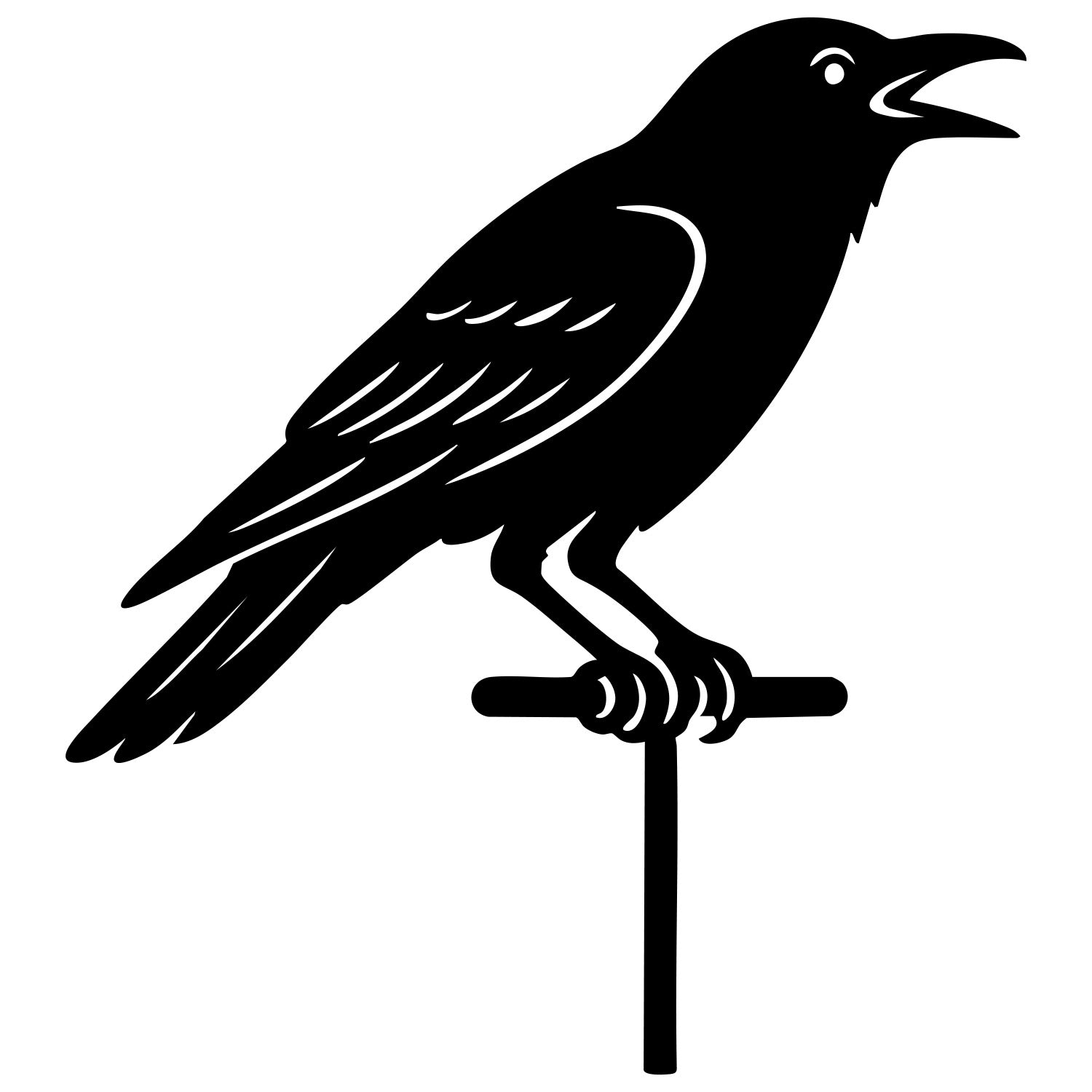 American Crow DXF File – CNC Cutting Design | ABCROW261