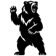 Angry Grizzly Bear DXF File – CNC Cutting Design | AWBEAR154