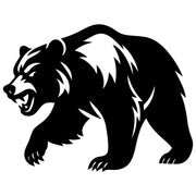Angry Grizzly Bear DXF File – CNC Cutting Design | AWBEAR175