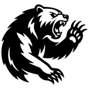 Angry Grizzly Bear Head DXF File – CNC Cutting Design | AWBEAR263