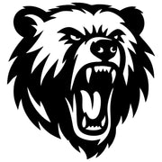 Angry Grizzly Bear Head DXF File – CNC Cutting Design | AWBEAR66