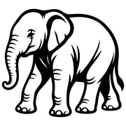 Baby Elephant DXF File – CNC Cutting Design | AWELEPHANT466