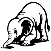 Baby Elephant DXF File – CNC Cutting Design | AWELEPHANT468