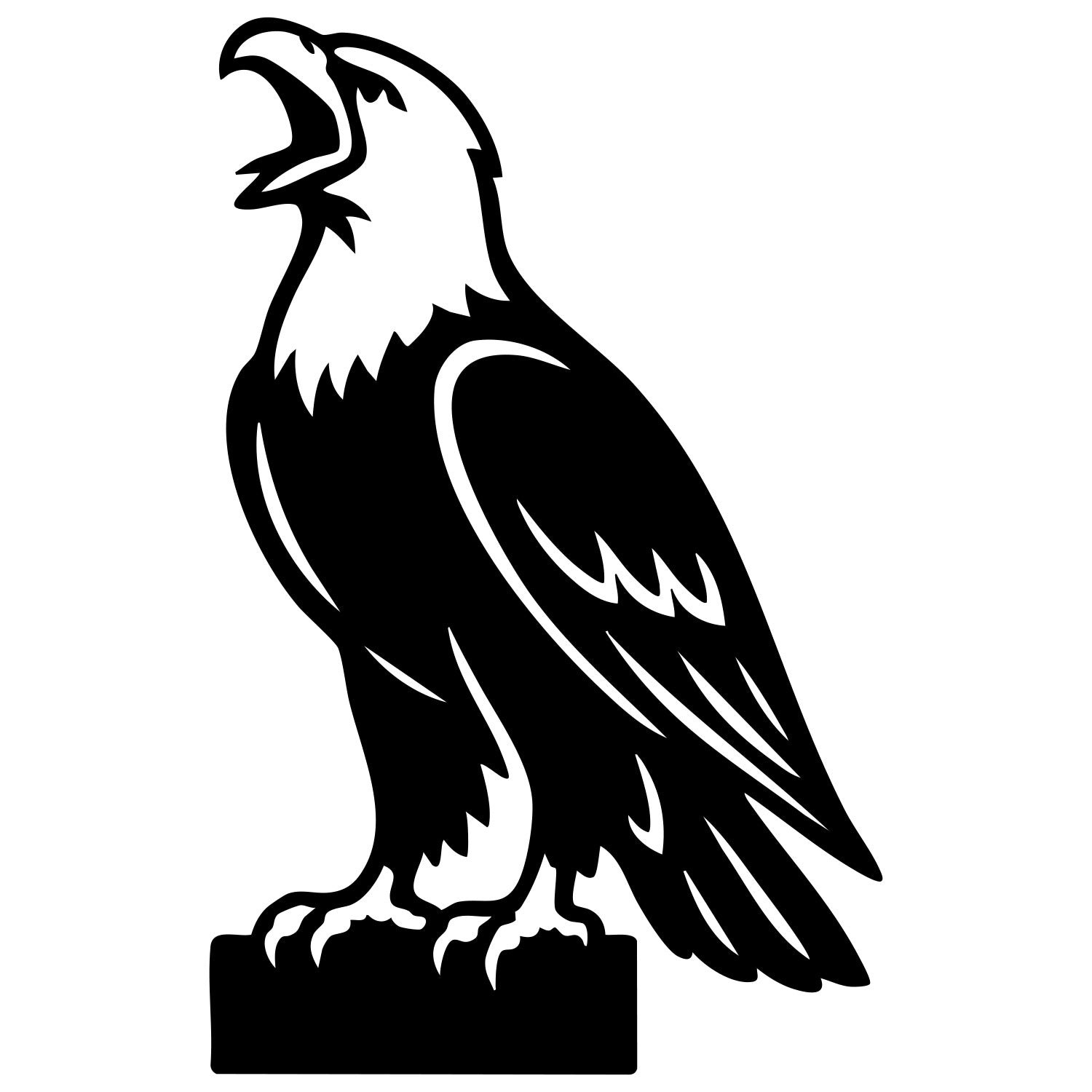 Bald Eagle DXF File – CNC Cutting Design | ABEAGLE23