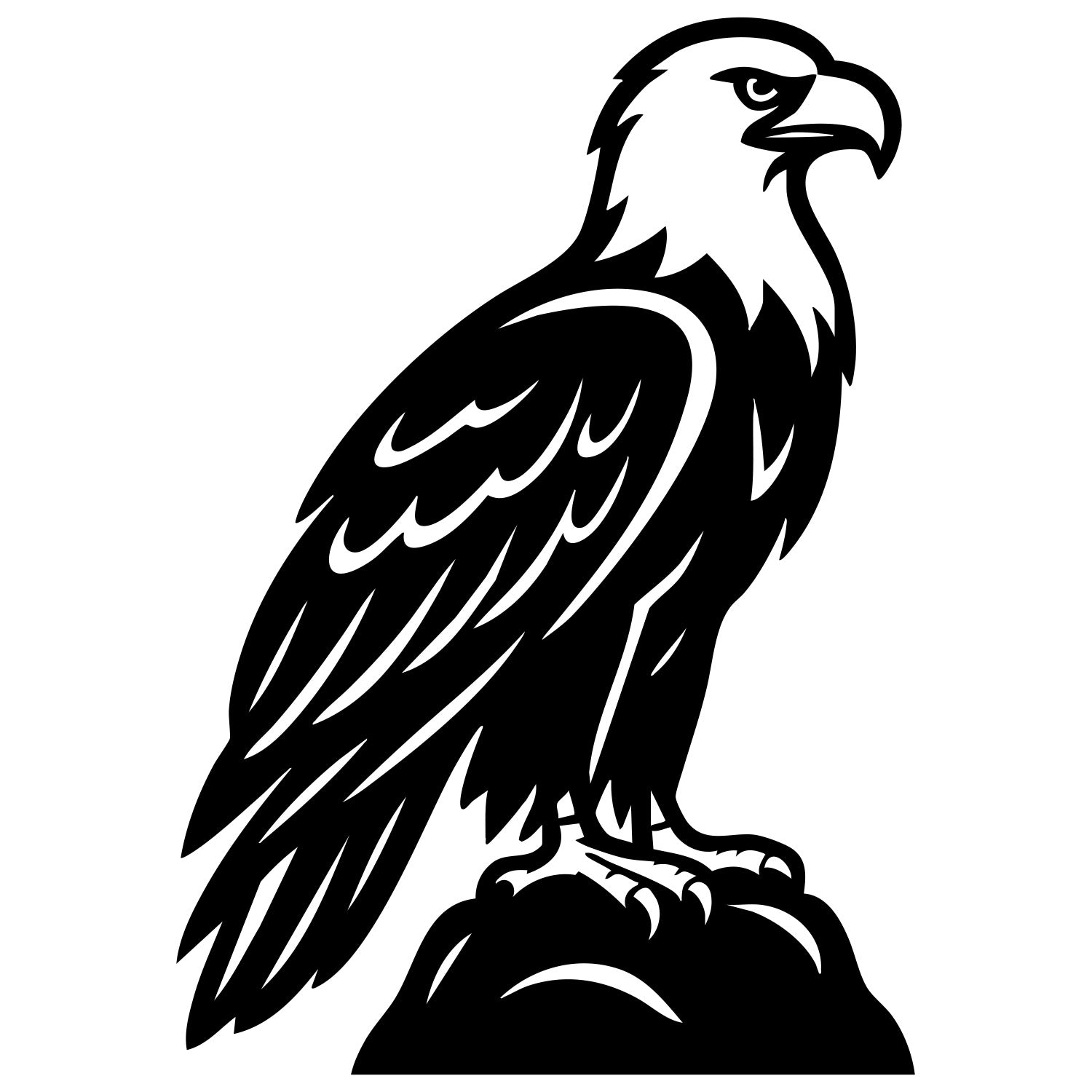 Bald Eagle DXF File – CNC Cutting Design | ABEAGLE100