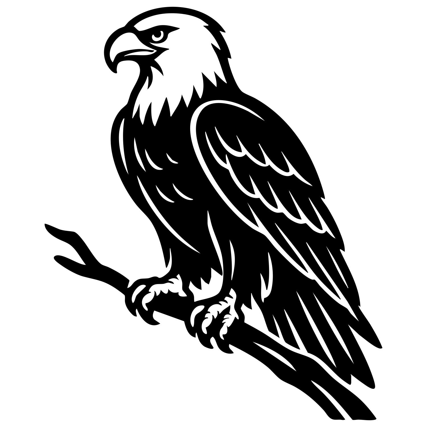 Bald Eagle DXF File – CNC Cutting Design | ABEAGLE101