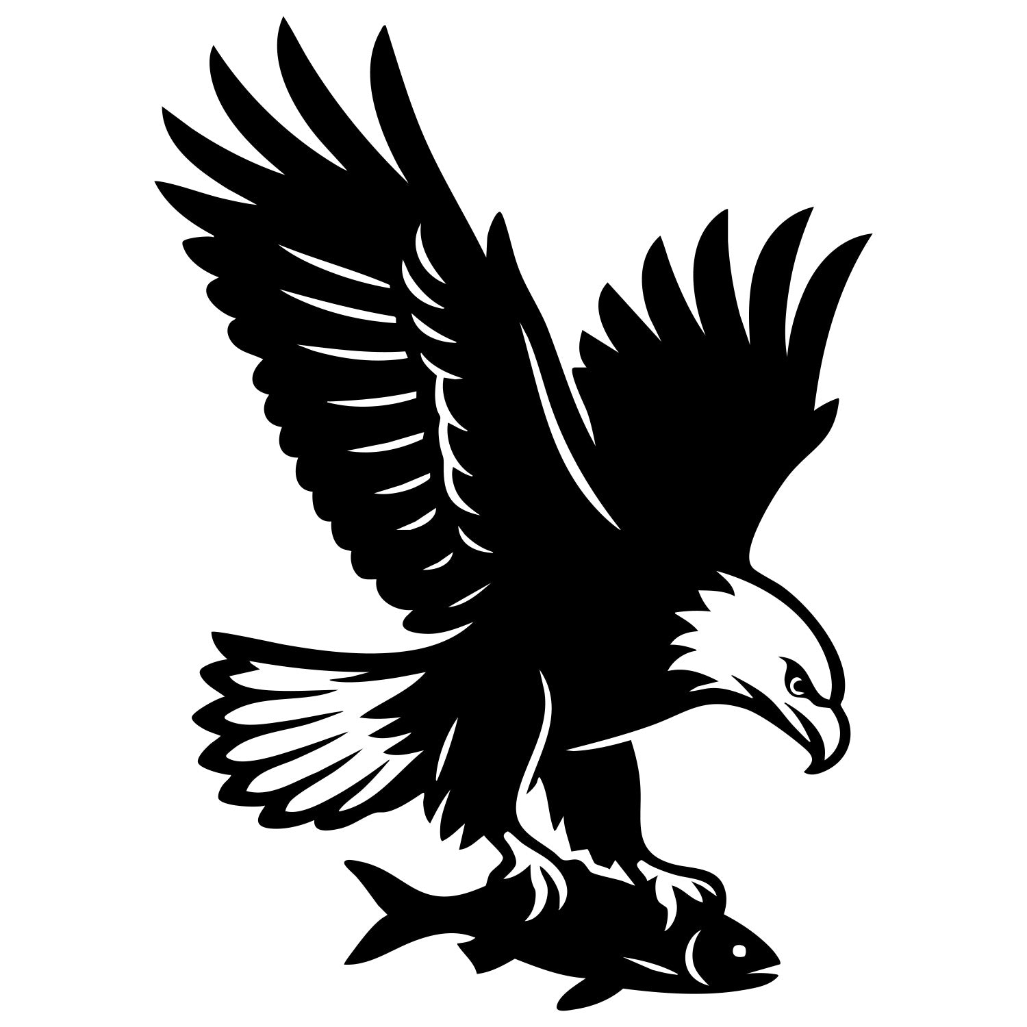 Bald Eagle DXF File – CNC Cutting Design | ABEAGLE106
