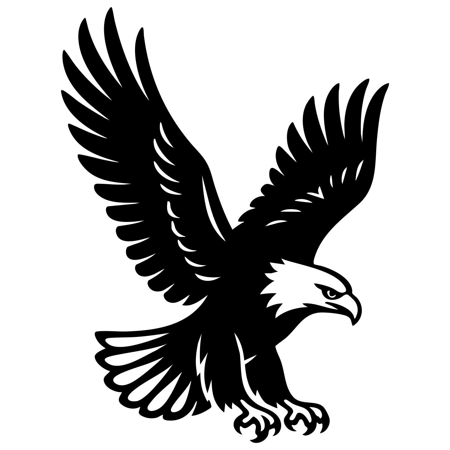 Bald Eagle DXF File – CNC Cutting Design | ABEAGLE109