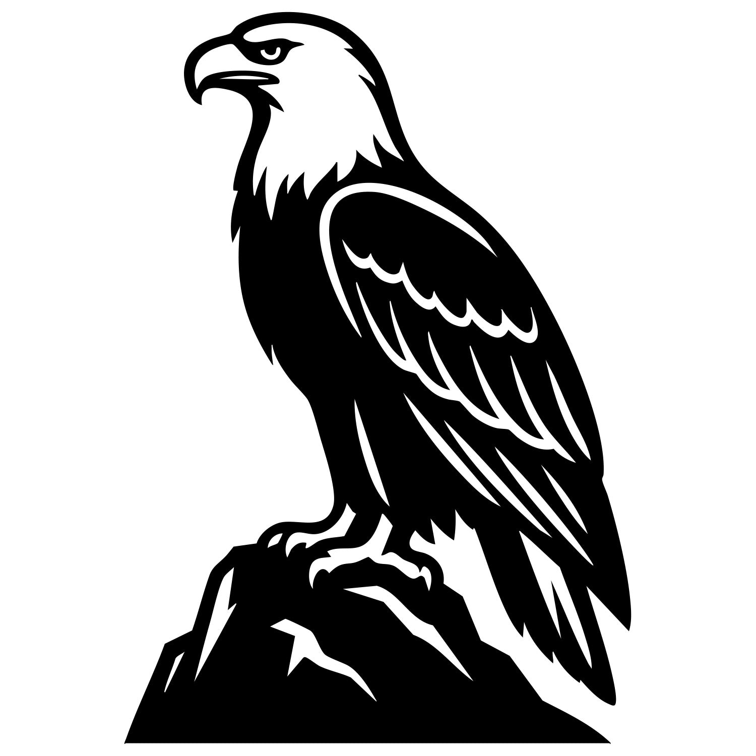 Bald Eagle DXF File – CNC Cutting Design | ABEAGLE120