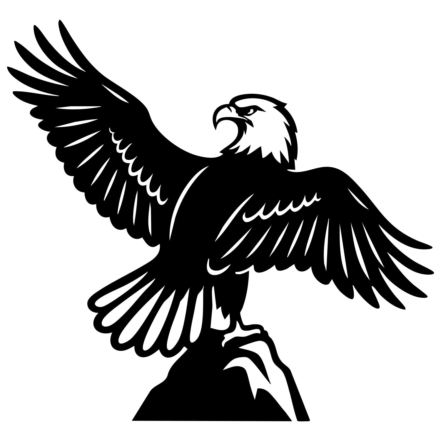 Bald Eagle DXF File – CNC Cutting Design | ABEAGLE141