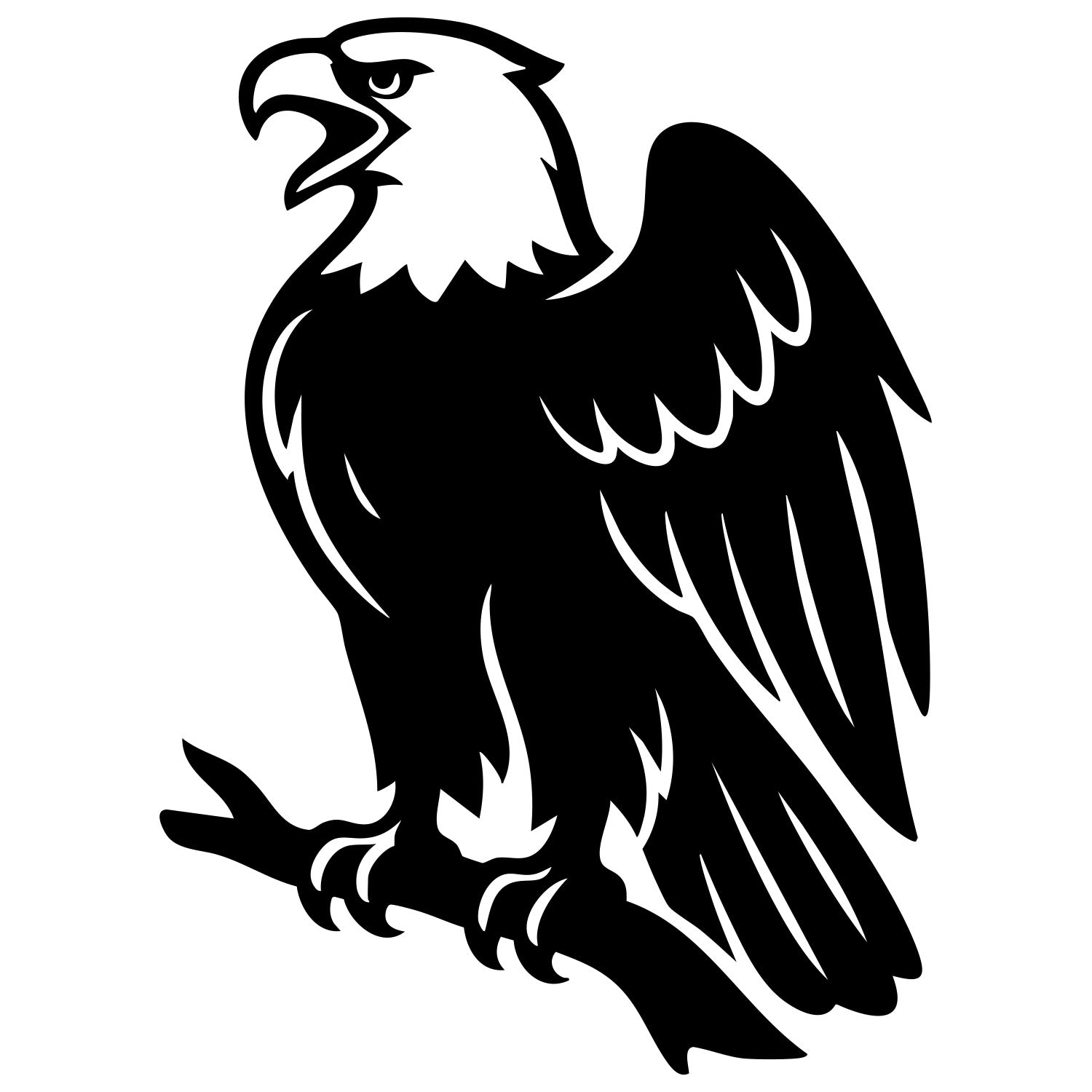 Bald Eagle DXF File – CNC Cutting Design | ABEAGLE143
