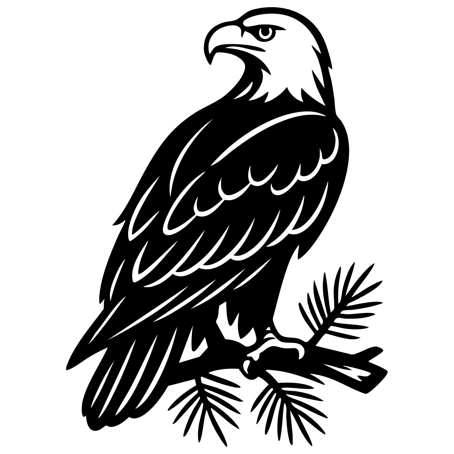 Bald Eagle DXF File – CNC Cutting Design | ABEAGLE147