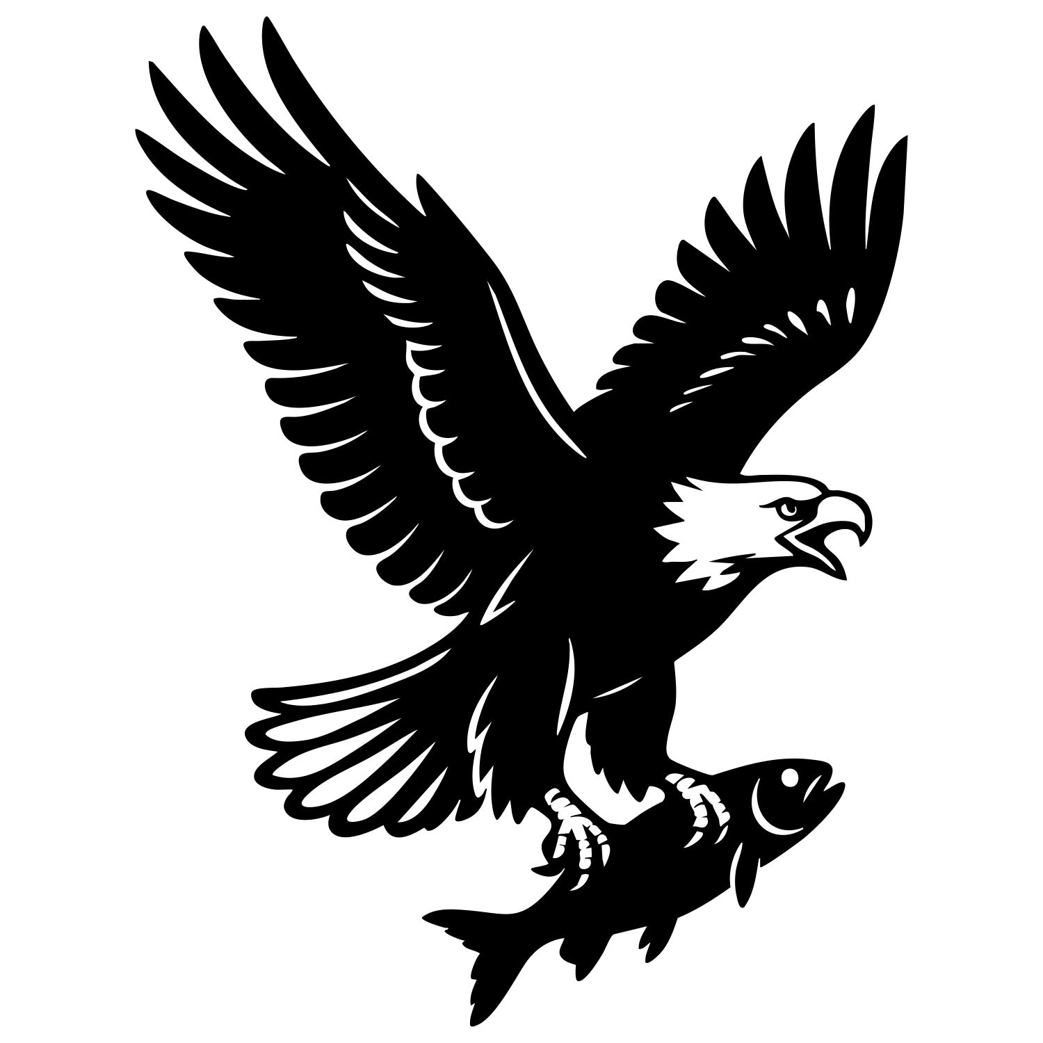 Bald Eagle DXF File – CNC Cutting Design | ABEAGLE155