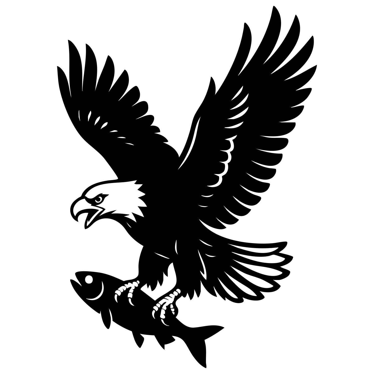 Bald Eagle DXF File – CNC Cutting Design | ABEAGLE156